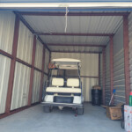 golf cart in storage unit